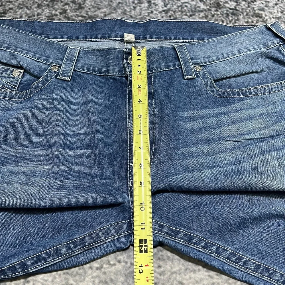 True Religion Jeans Mens 44x34 Blue Denim Straight Fit‎ Y2K Grunge